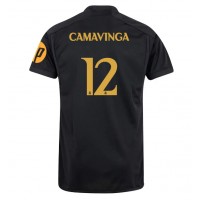 Dres Real Madrid Eduardo Camavinga #12 Rezervni 2023-24 Kratak Rukav